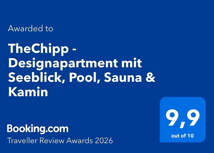 Thechipp - Designapartment Mit Seeblick, Pool, Sauna & Kamin Apartament *
